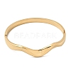 Curved 304 Stainless Steel Hinged Bangles for Women BJEW-B168-07G-4