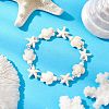 Synthetic Turquoise Beaded Stretch Bracelets for Men Women BJEW-JB11761-01-1