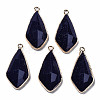 Synthetic Blue Goldstone Charms G-Q998-029B-1