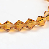 Faceted Bicone Imitation Austrian Crystal Glass Bead Strands G-PH0007-28-6mm-2