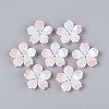 Flower Acrylic Bead Caps X-SACR-T017-51B-1