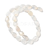 Natural White Agate Beads Strands G-K357-A07-02-3