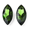 Pointed Back Glass Rhinestone Cabochons RGLA-T083-13x27mm-20-3