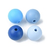Round Food Grade Eco-Friendly Silicone Focal Beads SIL-F003-01B-2