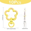 10Pcs Spray Painted Alloy Swivel Snap Hook Clasps FIND-FS0004-56-4