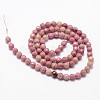Natural Rhodonite Beads Strands G-G736-10-4mm-2