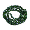 Electroplate Glass Beads Strands EGLA-A034-T1mm-B28-2