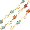 Brass Moon and Star Link Chains CHC-E024-04G-1