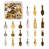 Alloy Glue-on Flat Pad Bails for Pendant Making PALLOY-TA0001-41-1