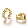 Brass Micro Pave Clear Cubic Zirconia Cuff Rings RJEW-H541-01J-G-2