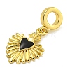 Rack Plating Brass Enamel European Dangle Charms KK-I718-25G-01-2