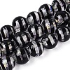Handmade Foil Glass Beads Strands FOIL-N033-05A-1