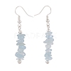 Natural Aquamarine Chips Beaded Jewelry Set SJEW-JS01232-07-6