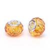 Handmade Glass European Beads GPDL25Y-50-2