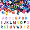 52Pcs 26 Styles Opaque Acrylic European Beads OACR-FS0002-08-1