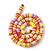Handmade Polymer Clay Beads Strands CLAY-R089-6mm-T02B-40-7