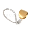 Adjustable 304 Stainless Steel Cuff Rings for Women RJEW-B135-01GP-04-2