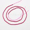 Faceted Synthetic Quartz Beads Strands G-F507-01A-2