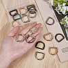 16Pcs 4 Colors Alloy Spring Gate Rings FIND-BC0014-18-3