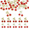 16Pcs 2 Colors Alloy Enamel Pendants ENAM-TA0003-85-1