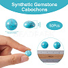 Synthetic Turquoise Cabochons G-R416-12mm-44-3