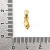 Brass Micro Pave Cubic Zirconia Ice Pick Pinch Bails KK-G600-24G-01-3