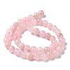Natural Rose Quartz Dyed Beads Strands LS-G-B046-07-6MM-5