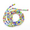 Handmade Evil Eye Lampwork Round Bead Strands X-LAMP-J031-4mm-M-2