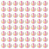 100Pcs Crackle Transparent Glass Beads GLAA-TADJ0001-12I-2