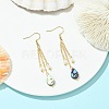 Shell Pearl & Abalone Shell/Paua Shell Dangle Earrings for Women EJEW-JE07328-3