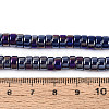AB Color Plated Opaque Glass Beads Strands GLAA-T026-3x6mm-P09-4