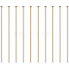 Brass Flat Head Pins KK-BC0004-01-0.7x45-1