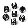 Initial Acrylic Horizontal Hole Beads OACR-ZX006-35R-1