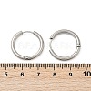 202 Stainless Steel Huggie Hoop Earrings EJEW-F111A-20mm-P01-5