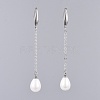 Shell Pearl Dangle Earring & Pendant Necklace Jewelry Sets SJEW-JS01038-6
