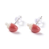 Stawberry Resin Stud Earrings Set for Girl Women EJEW-D278-04S-2