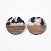 Resin & Walnut Wood Pendants RESI-S358-02B-D01-2