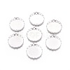 Tarnish Resistant 316 Surgical Stainless Steel Lace Edge Bezel Cups STAS-I118-07P-05-1