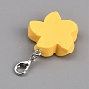 Resin Flower Pendant Decoration HJEW-WH0042-143C-2