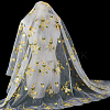 Flower Pattern Polyester Lace Fabic DIY-WH0061-021B-6