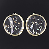 Epoxy Resin Pendants RESI-S365-29-2