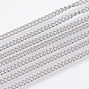 Tarnish Resistant 304 Stainless Steel Curb Chains CHS-F006-03B-P-1