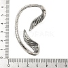 316 Surgical Stainless Steel Cuff Earrings EJEW-E300-04AS-01-3