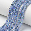 Electroplate Glass Beads Strands EGLA-A034-J4mm-I06-1