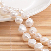Natural Pearl Nuggets Beaded Necklace NJEW-P126-B-01E-01-2