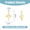 48Pcs 2 Colors Alloy Pendants FIND-DC0005-54-2