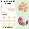 200Pcs 304 Stainless Steel Stud Earring Findings STAS-SC0021-56-2