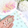 280Pcs Transparent Glass UV Reactive Beads DGLA-PA0001-10B-3