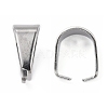 Tarnish Resistant 304 Stainless Steel Snap on Bails X-STAS-R048-10x7mm-3