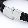 Unisex Casual Style Braided Leather Bracelets Making BJEW-F119-10-2